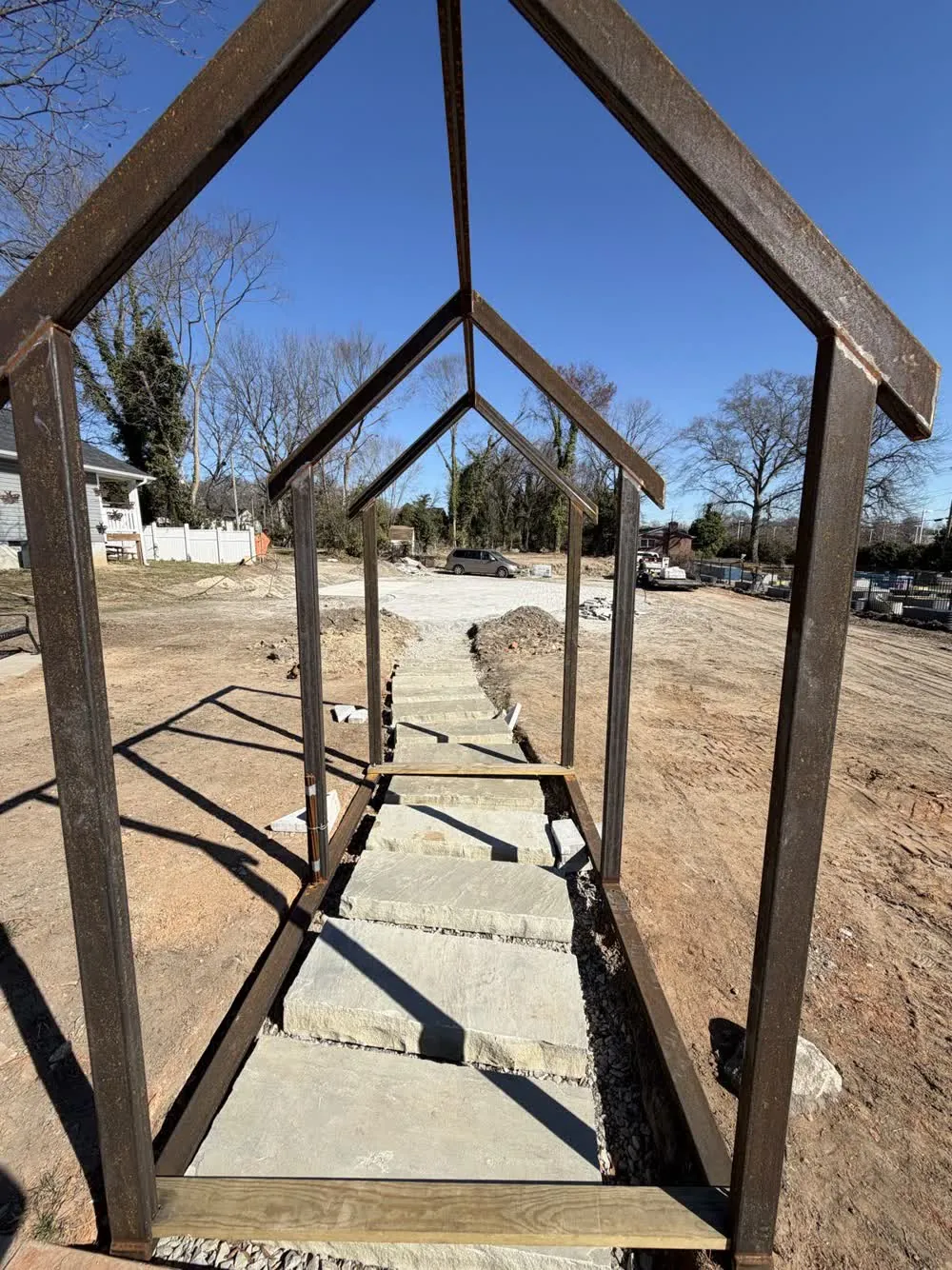 Custom timber walkway